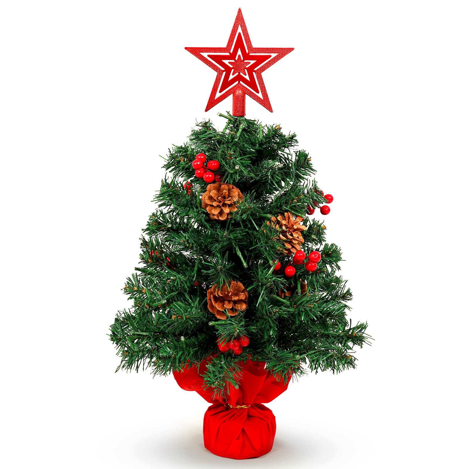 Culivaro  2ft Mini Tabletop Christmas Tree with 50